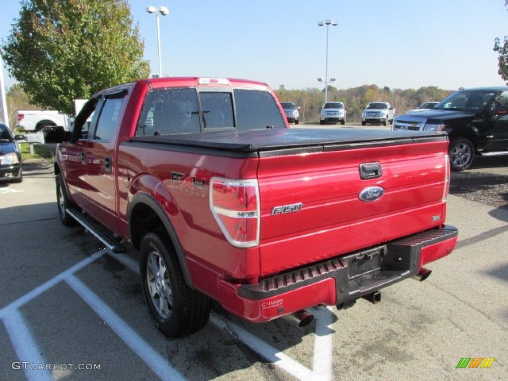 2010 F150 FX4 SuperCrew 4x4 - Red Candy Metallic / Black photo #8