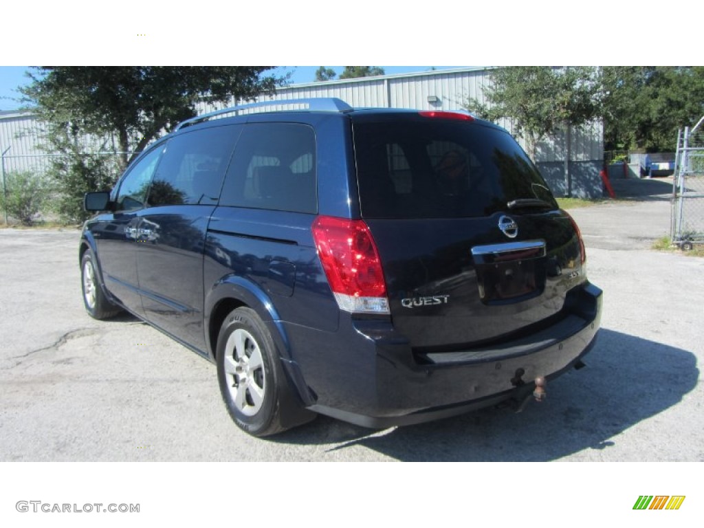 2007 Quest 3.5 S - Majestic Blue Metallic / Gray photo #12