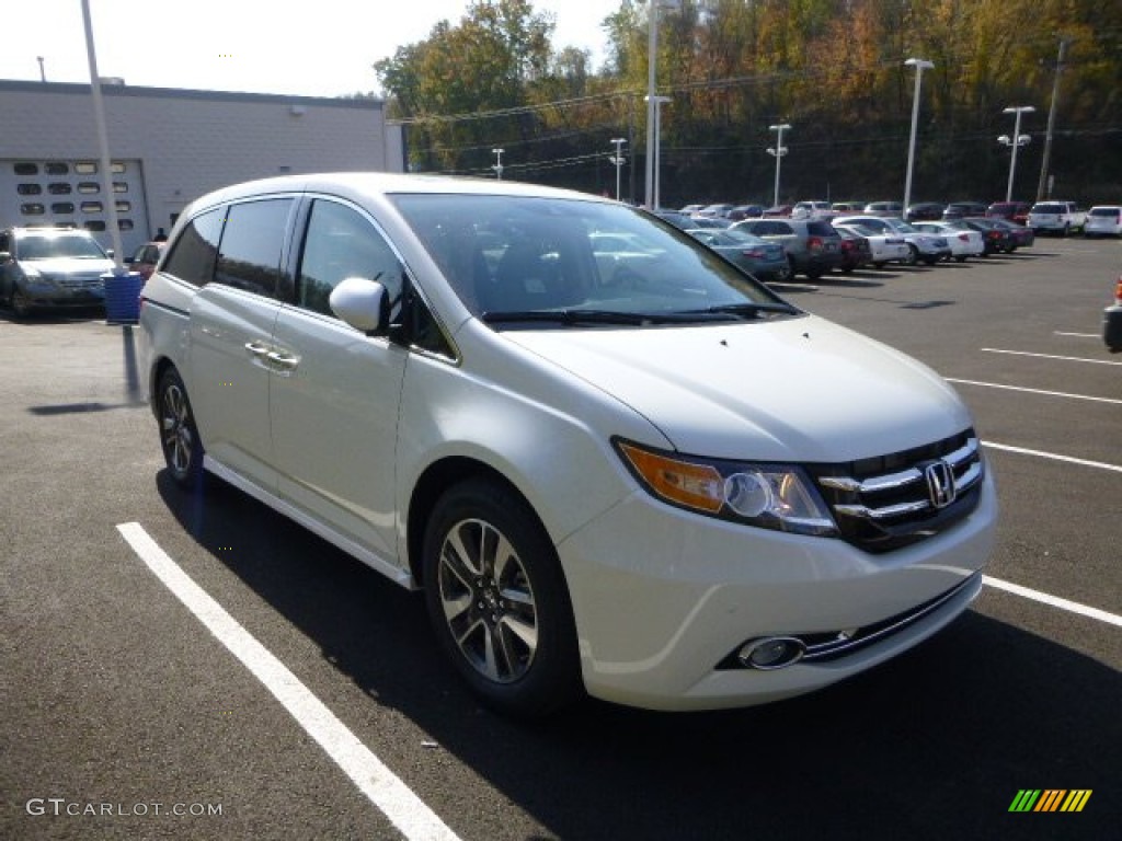 2014 Odyssey Touring Elite - White Diamond Pearl / Truffle photo #1