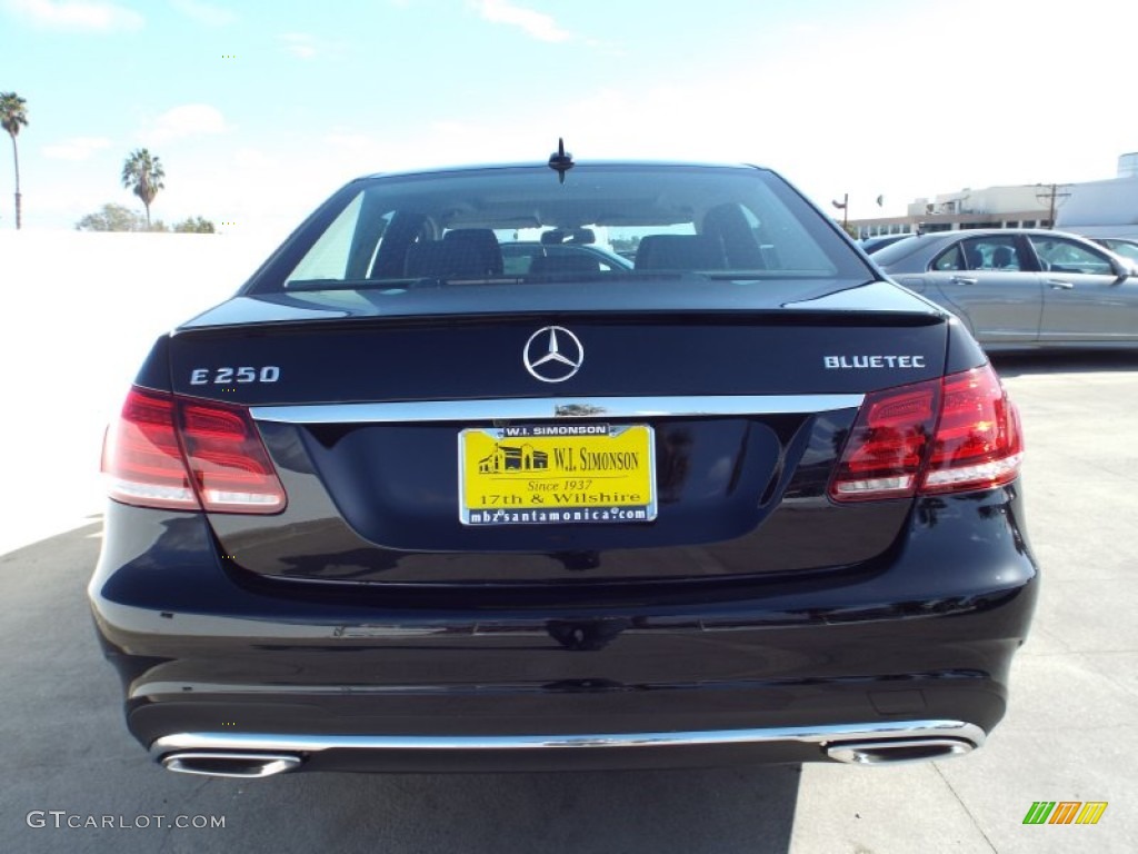 2014 E E250 BlueTEC Sedan - Black / Black photo #5