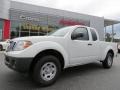 2013 Glacier White Nissan Frontier S King Cab  photo #1