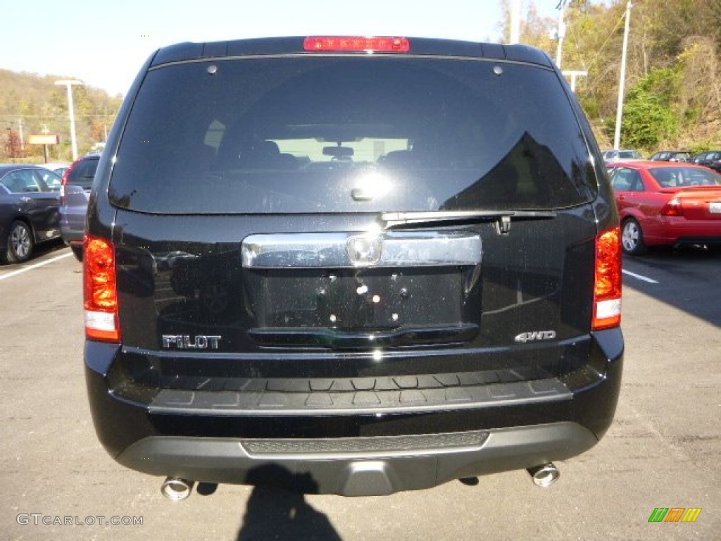 2014 Pilot EX-L 4WD - Crystal Black Pearl / Gray photo #4