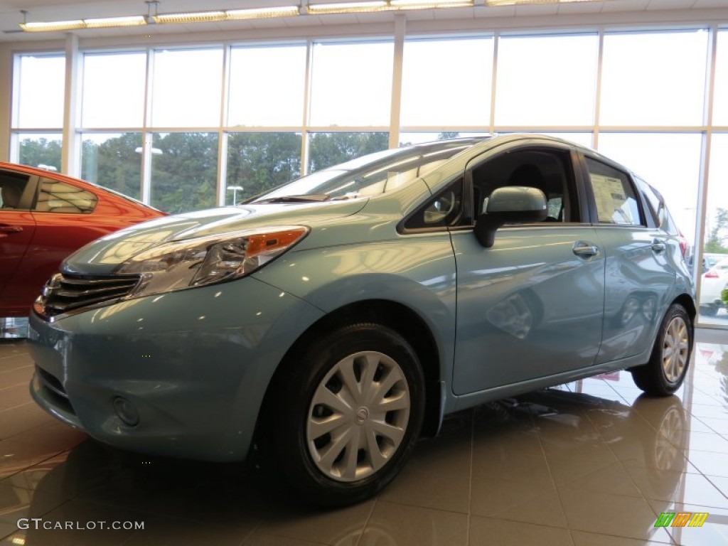 Morningsky Blue Nissan Versa Note