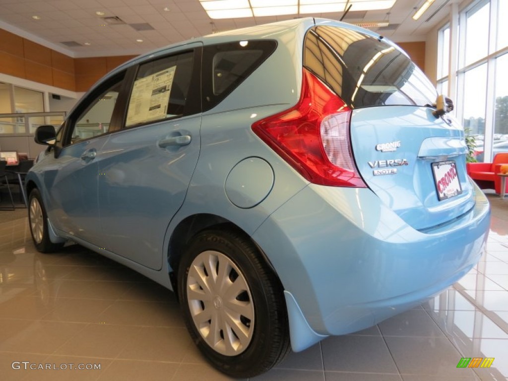 2014 Versa Note SV - Morningsky Blue / Charcoal photo #2