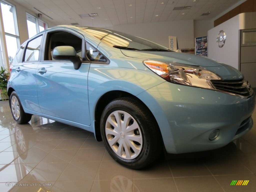 Morningsky Blue 2014 Nissan Versa Note SV Exterior Photo #87369493