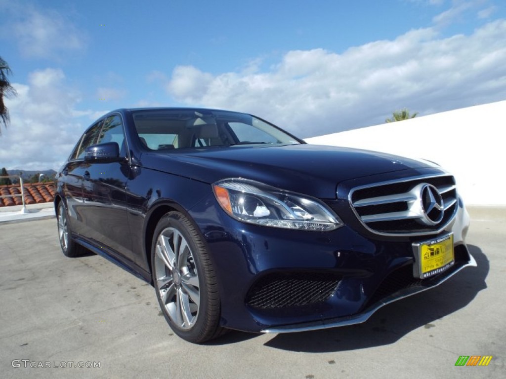 2014 E 350 Sport Sedan - Lunar Blue Metallic / Silk Beige/Espresso Brown photo #11