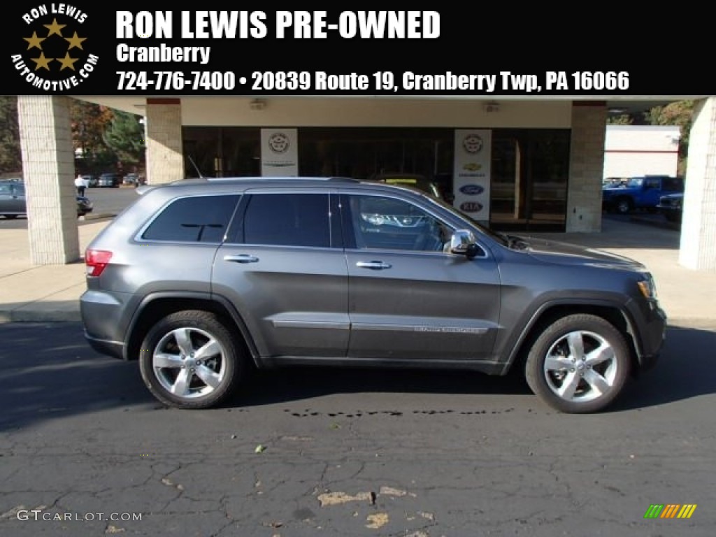 2012 Grand Cherokee Overland Summit 4x4 - Mineral Gray Metallic / New Saddle/Black photo #1