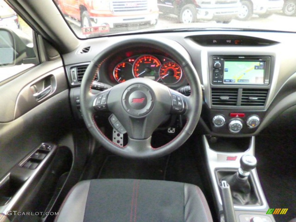 2013 Subaru Impreza WRX STi 5 Door STi Black Alcantara/Carbon Black Dashboard Photo #87372046