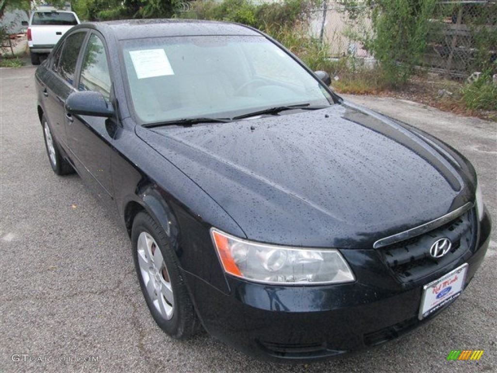 2008 Sonata GLS V6 - Deepwater Blue / Gray photo #1