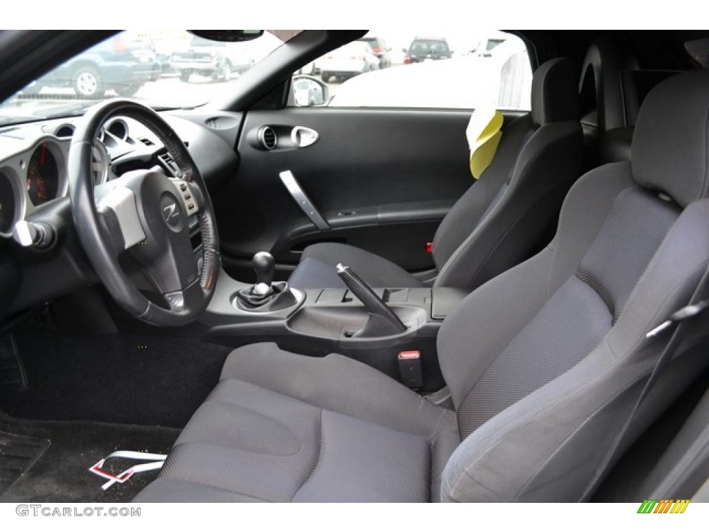 Carbon Black Interior 2004 Nissan 350Z Roadster Photo #87373228