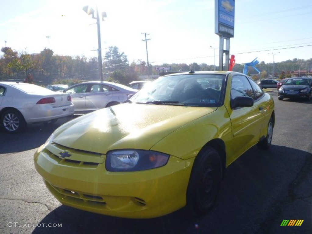 2004 Cavalier Coupe - Rally Yellow / Graphite photo #1