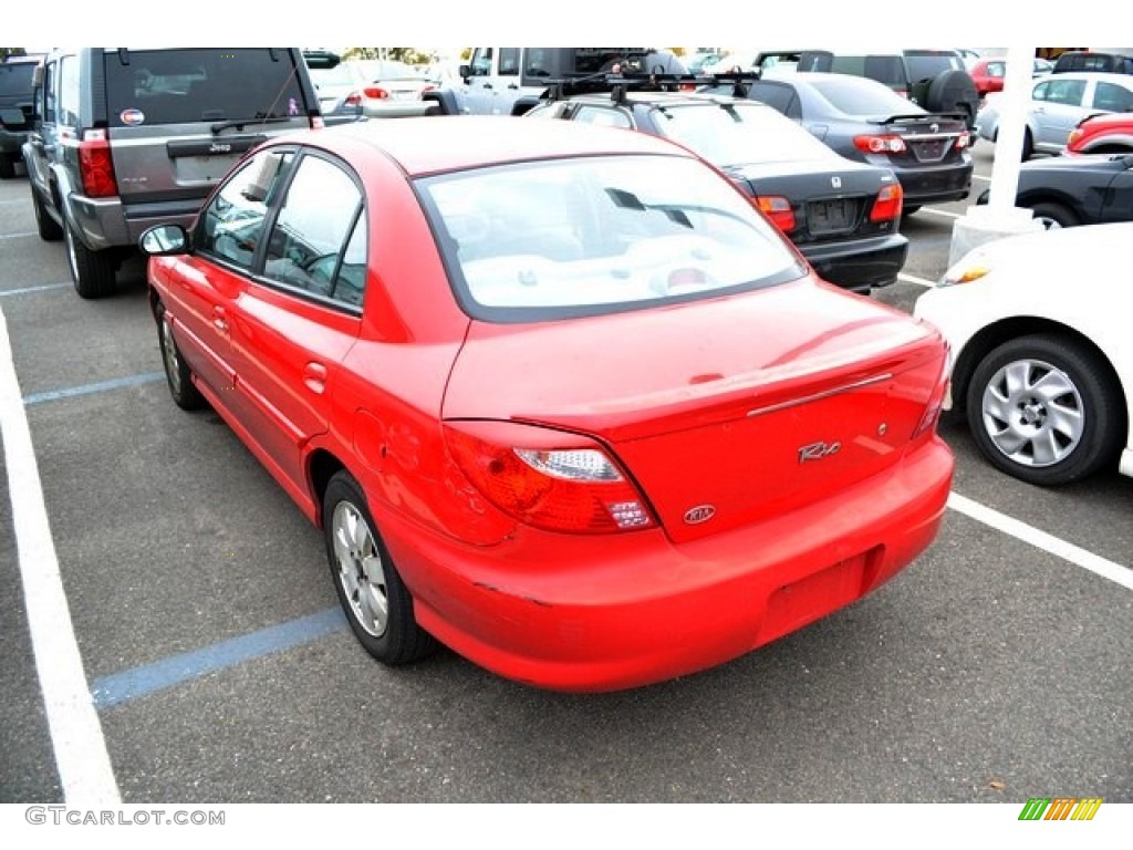 2002 Rio Sedan - Classic Red / Gray photo #3