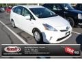 2012 Blizzard White Pearl Toyota Prius v Two Hybrid  photo #1