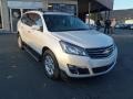 2014 White Diamond Tricoat Chevrolet Traverse LT AWD  photo #2