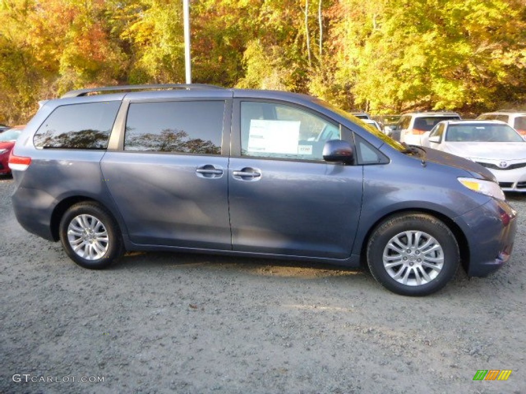 Shoreline Blue Pearl 2014 Toyota Sienna XLE Exterior Photo #87377971