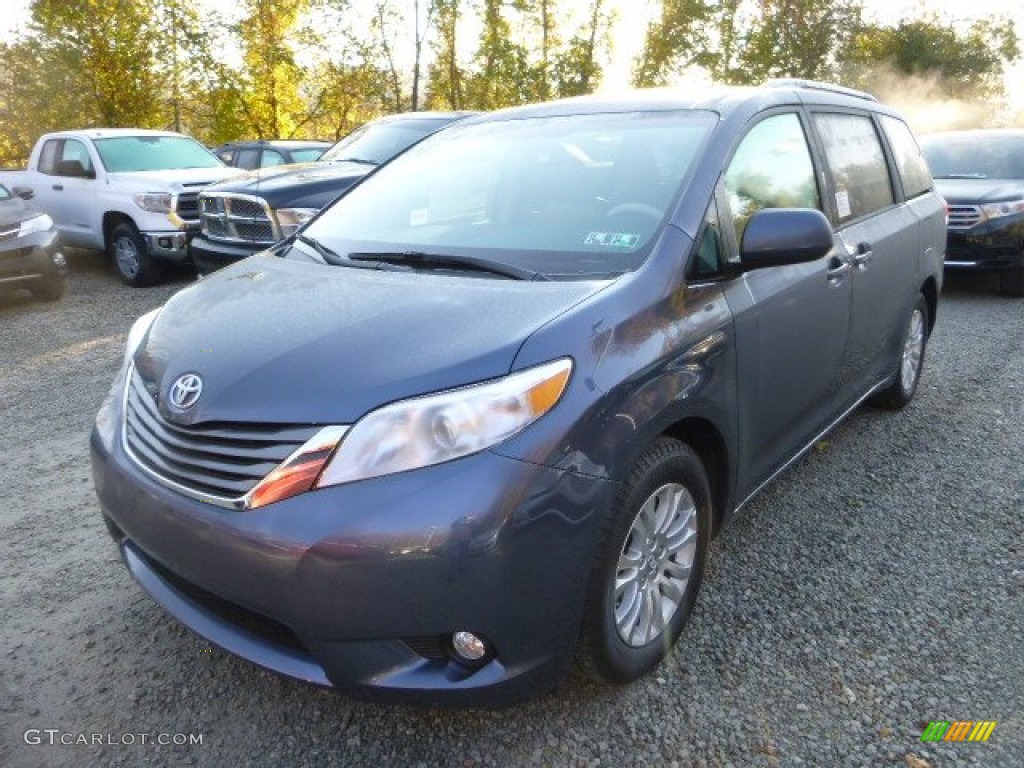 Shoreline Blue Pearl 2014 Toyota Sienna XLE Exterior Photo #87378037
