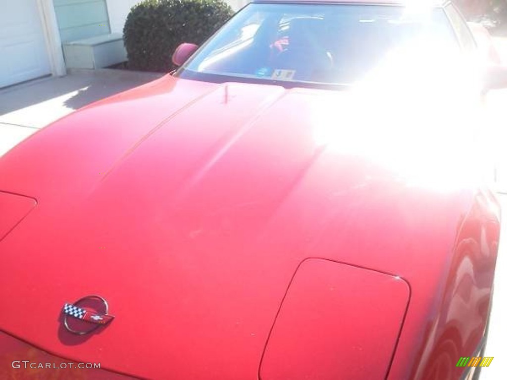 1990 Corvette ZR1 - Bright Red / Black photo #5