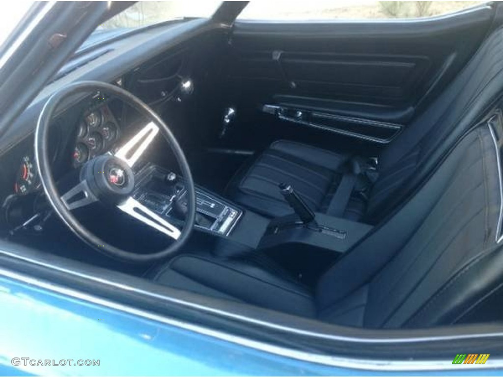 1970 Corvette Stingray Convertible - Mulsanne Blue / Black photo #2