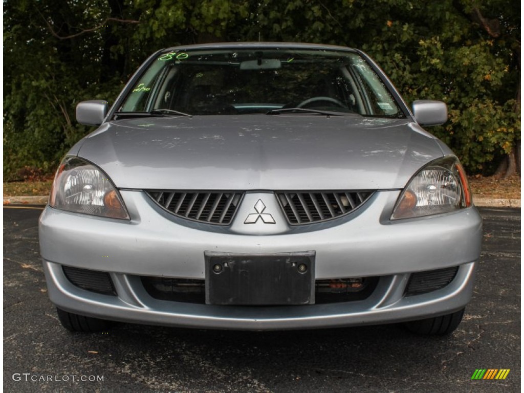 2004 Lancer OZ Rally - Cool Silver Metallic / Black photo #2