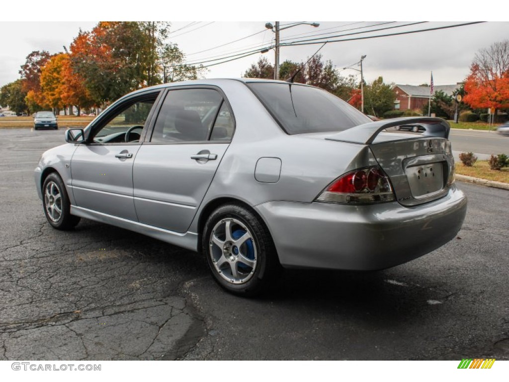 2004 Lancer OZ Rally - Cool Silver Metallic / Black photo #4