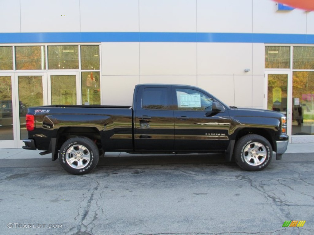 2014 Silverado 1500 LTZ Z71 Double Cab 4x4 - Black / Jet Black photo #2