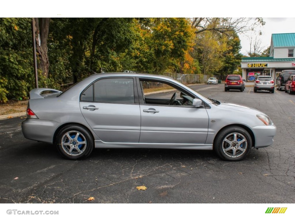 2004 Lancer OZ Rally - Cool Silver Metallic / Black photo #7