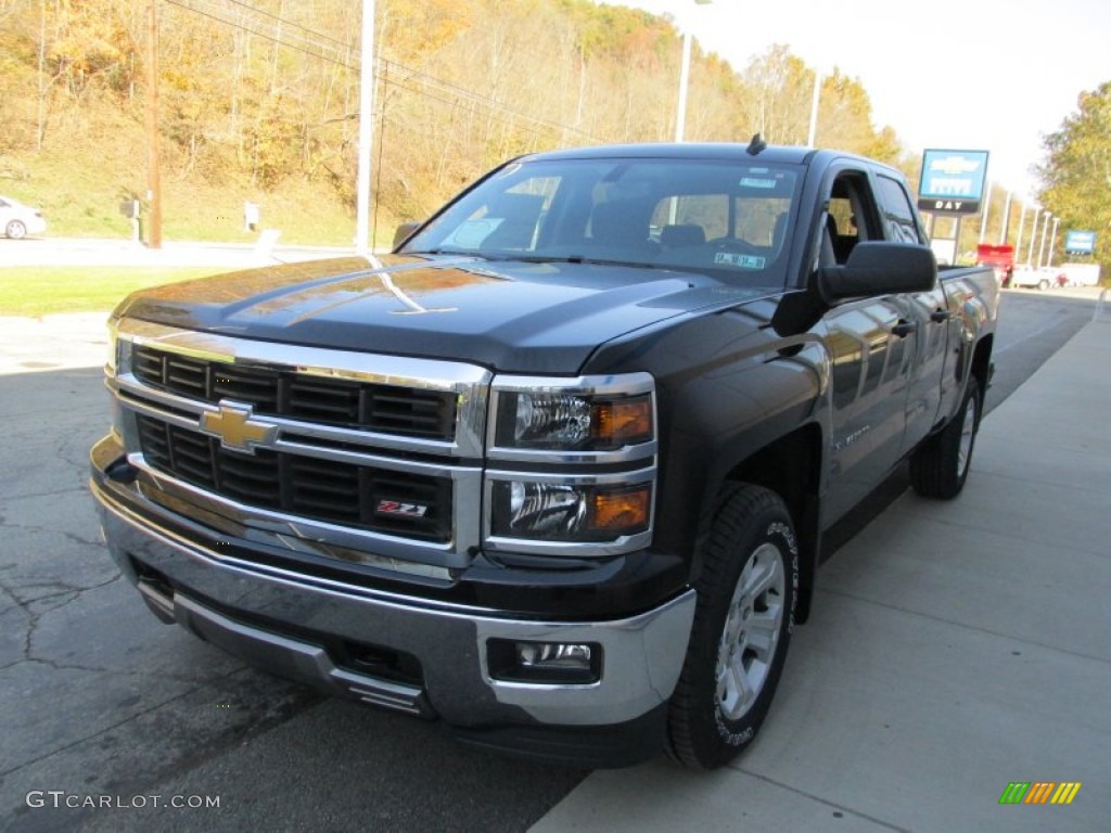 2014 Silverado 1500 LTZ Z71 Double Cab 4x4 - Black / Jet Black photo #8