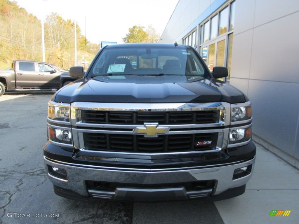 2014 Silverado 1500 LTZ Z71 Double Cab 4x4 - Black / Jet Black photo #9