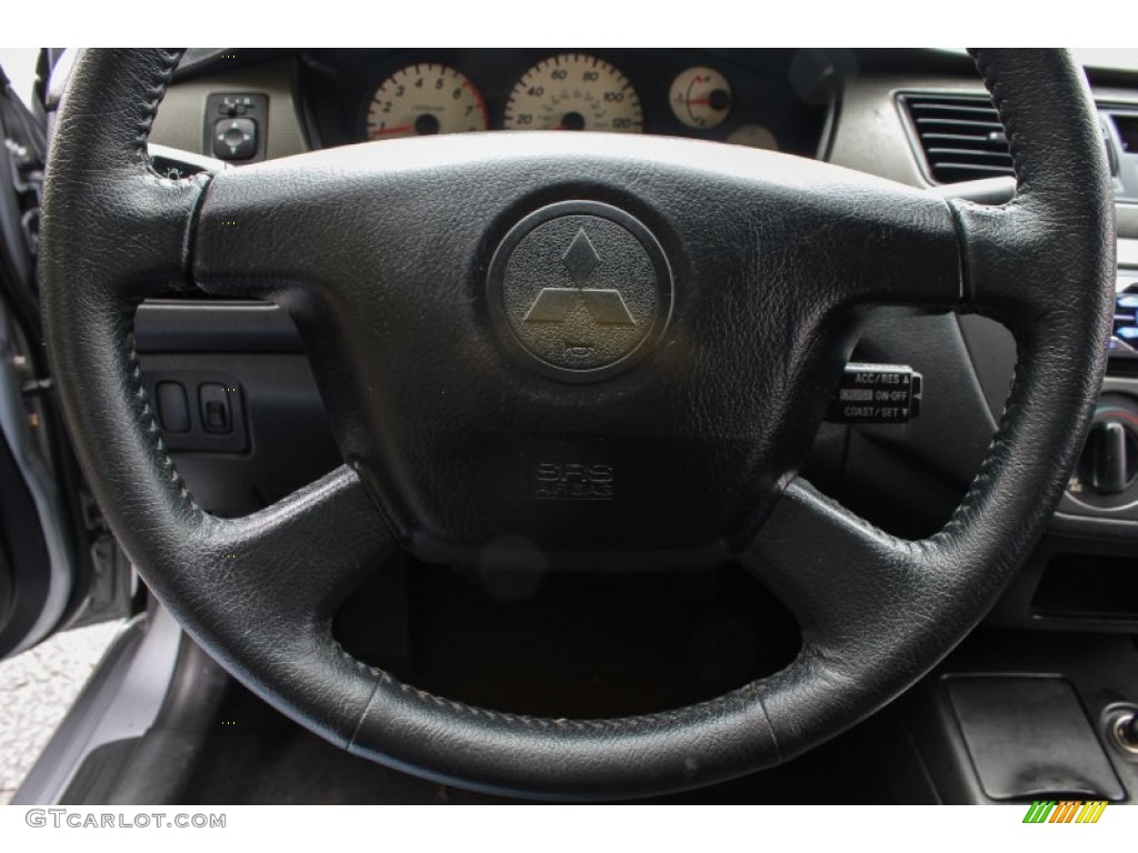 2004 Lancer OZ Rally - Cool Silver Metallic / Black photo #14