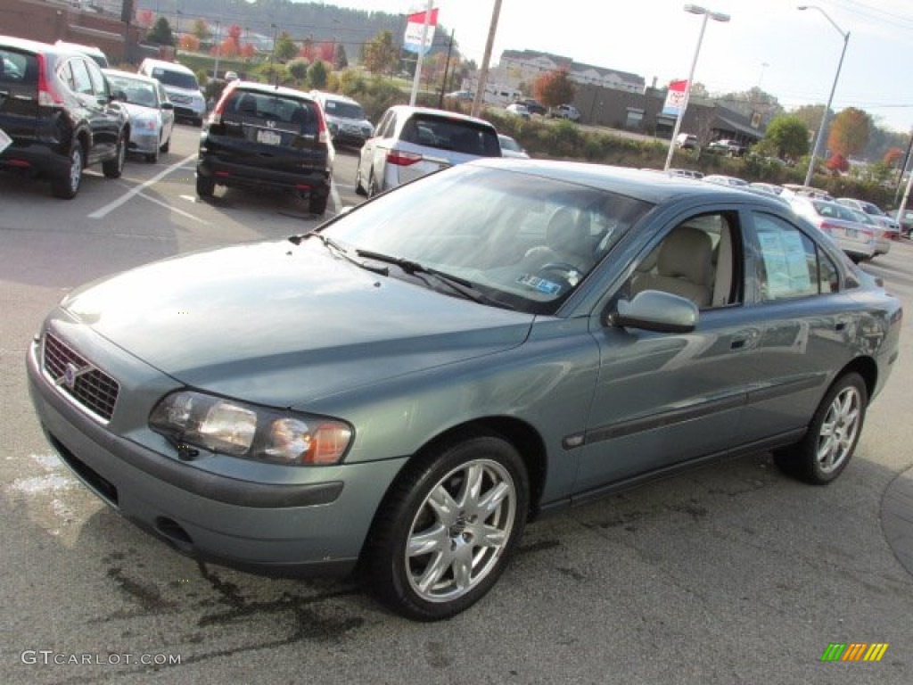 2002 S60 2.4T AWD - Platinum Green Metallic / Taupe/Light Taupe photo #5