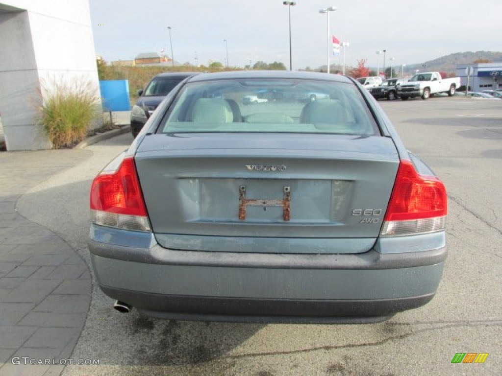2002 S60 2.4T AWD - Platinum Green Metallic / Taupe/Light Taupe photo #6