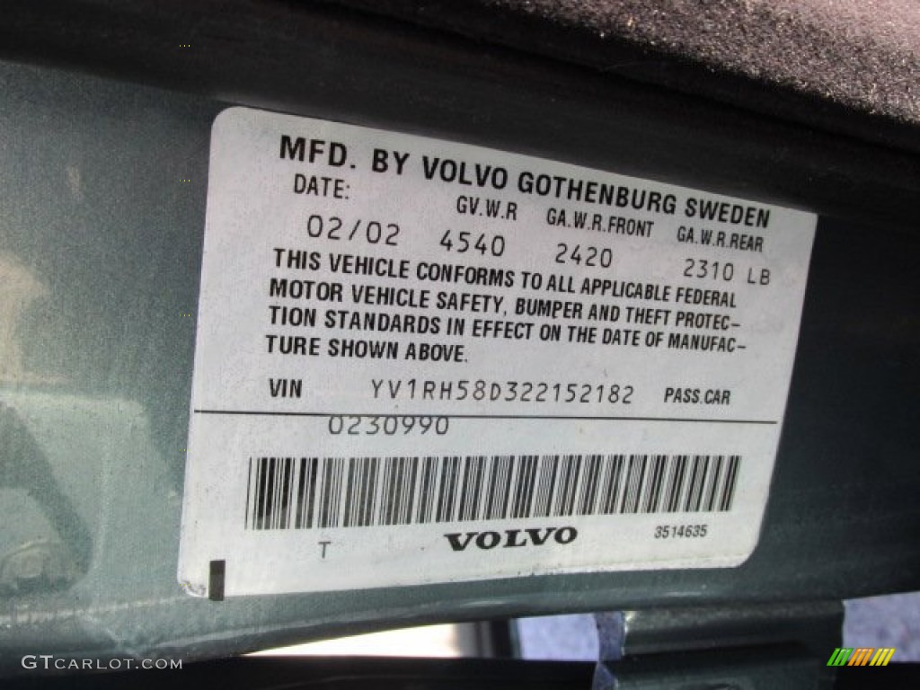 2002 S60 2.4T AWD - Platinum Green Metallic / Taupe/Light Taupe photo #19