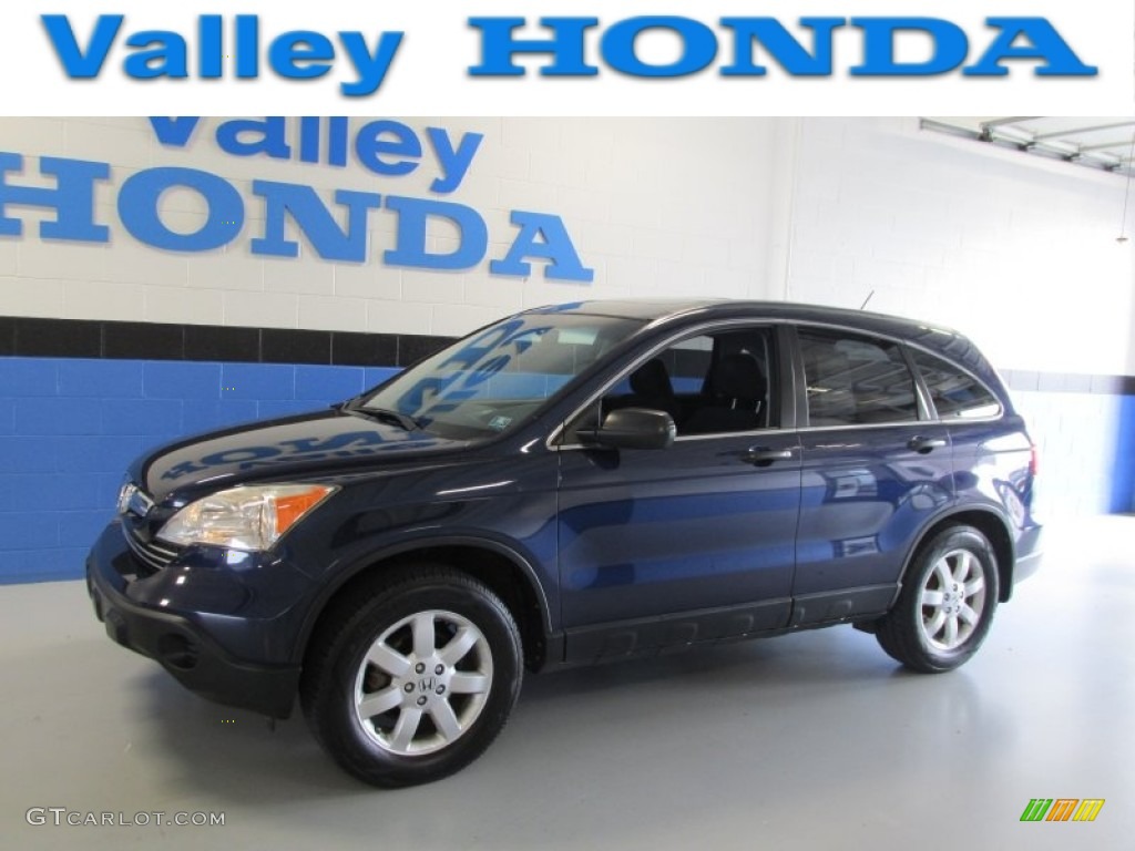 2007 CR-V EX 4WD - Royal Blue Pearl / Black photo #1