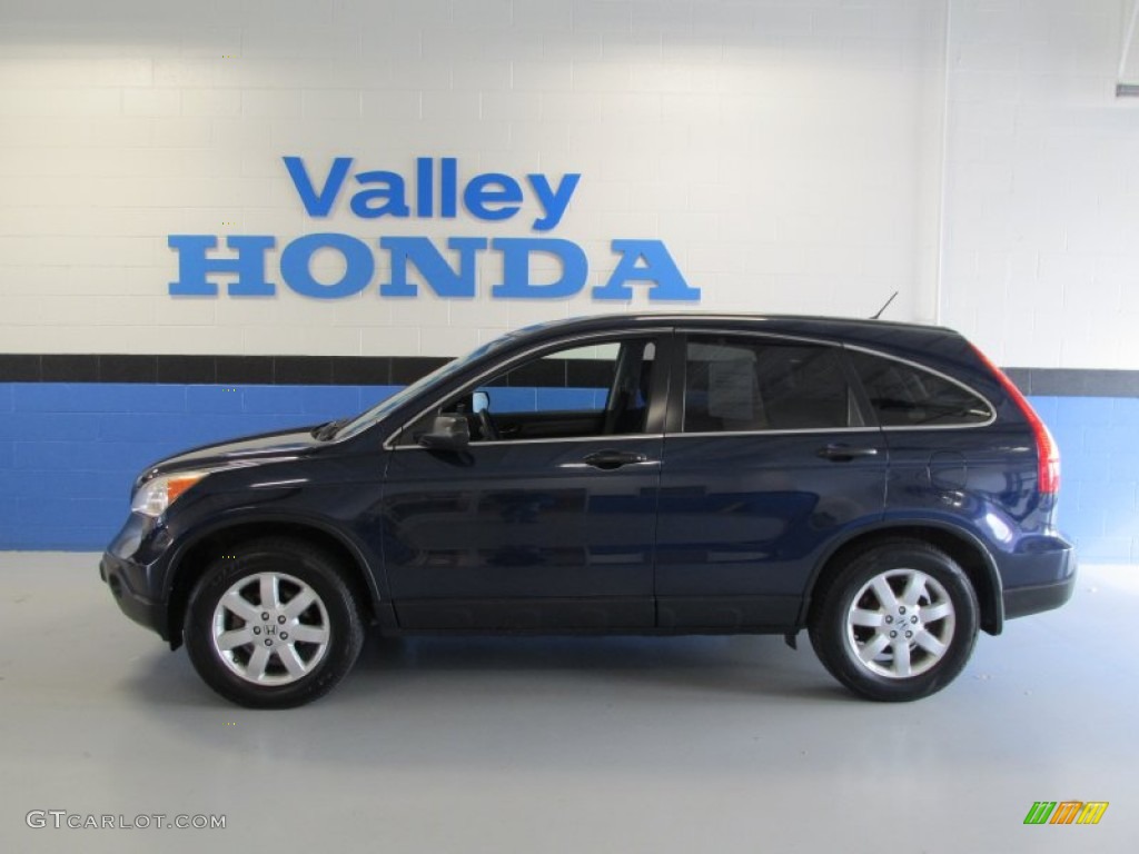 2007 CR-V EX 4WD - Royal Blue Pearl / Black photo #2