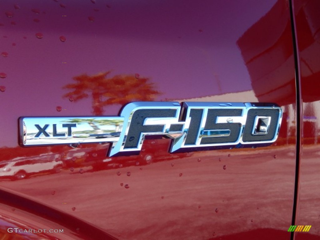 2013 F150 XLT SuperCrew 4x4 - Ruby Red Metallic / Steel Gray photo #5