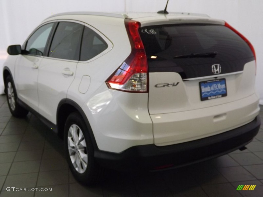 2014 CR-V EX-L - White Diamond Pearl / Beige photo #6