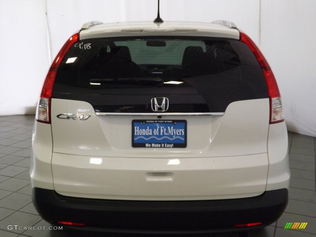 2014 CR-V EX-L - White Diamond Pearl / Beige photo #7