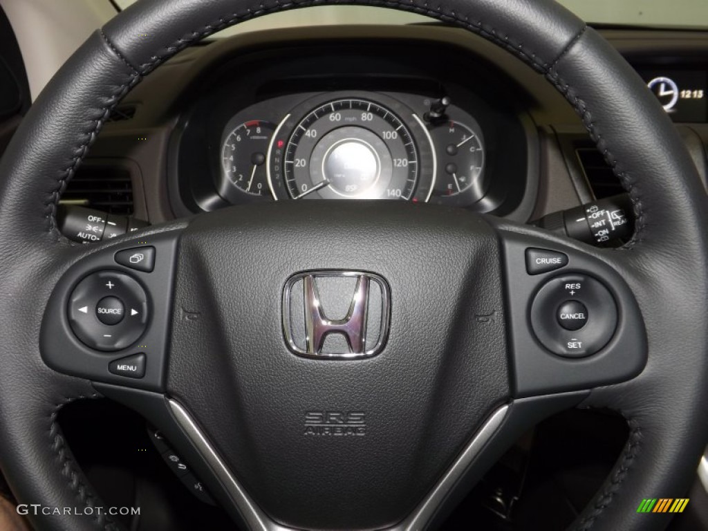 2014 CR-V EX-L - White Diamond Pearl / Beige photo #21