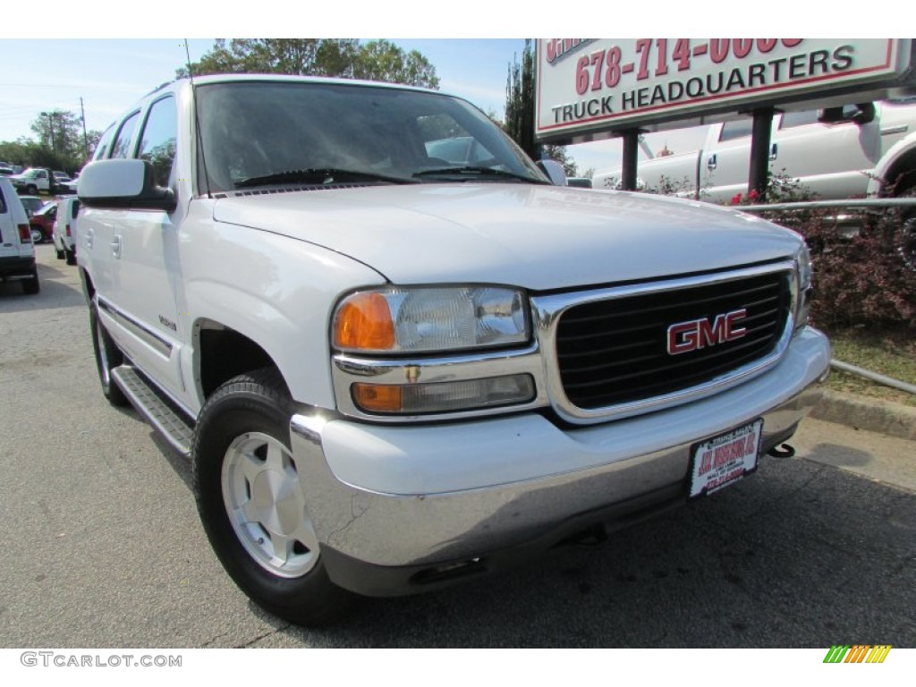 2004 Yukon SLE 4x4 - Summit White / Neutral/Shale photo #52