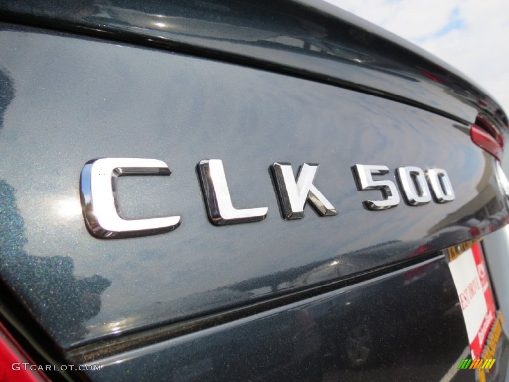 2005 CLK 500 Coupe - Black Opal Metallic / Stone photo #11