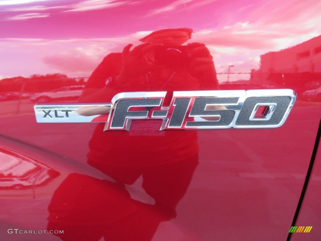 2013 F150 XLT SuperCrew - Ruby Red Metallic / Steel Gray photo #13