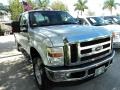 2008 Silver Metallic Ford F250 Super Duty Lariat Crew Cab 4x4  photo #2