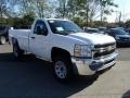 2014 Summit White Chevrolet Silverado 3500HD WT Regular Cab  photo #4