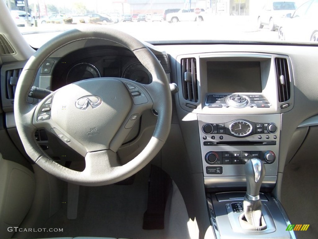 2012 Infiniti G 25 x AWD Sedan Stone Dashboard Photo #87391837