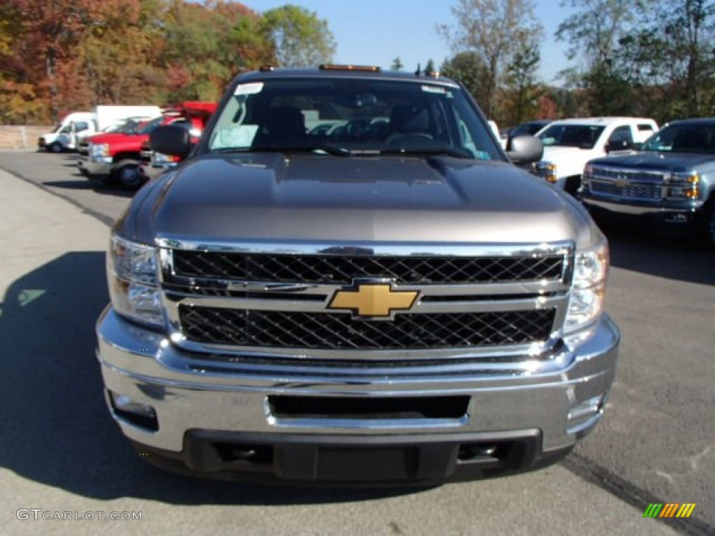 2014 Silverado 2500HD LT Crew Cab 4x4 - Mocha Steel Metallic / Ebony photo #3