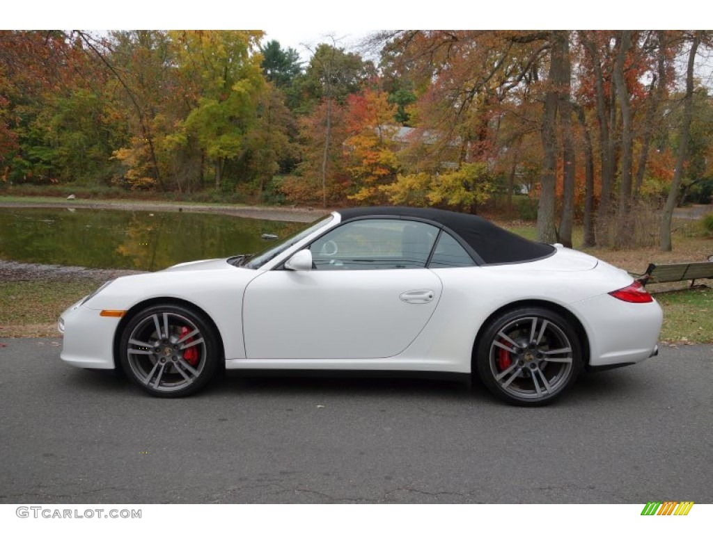 Carrara White 2011 Porsche 911 Carrera 4S Cabriolet Exterior Photo #87392662