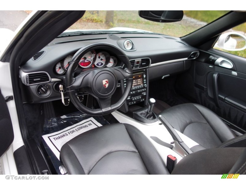 Black Interior 2011 Porsche 911 Carrera 4S Cabriolet Photo #87392884