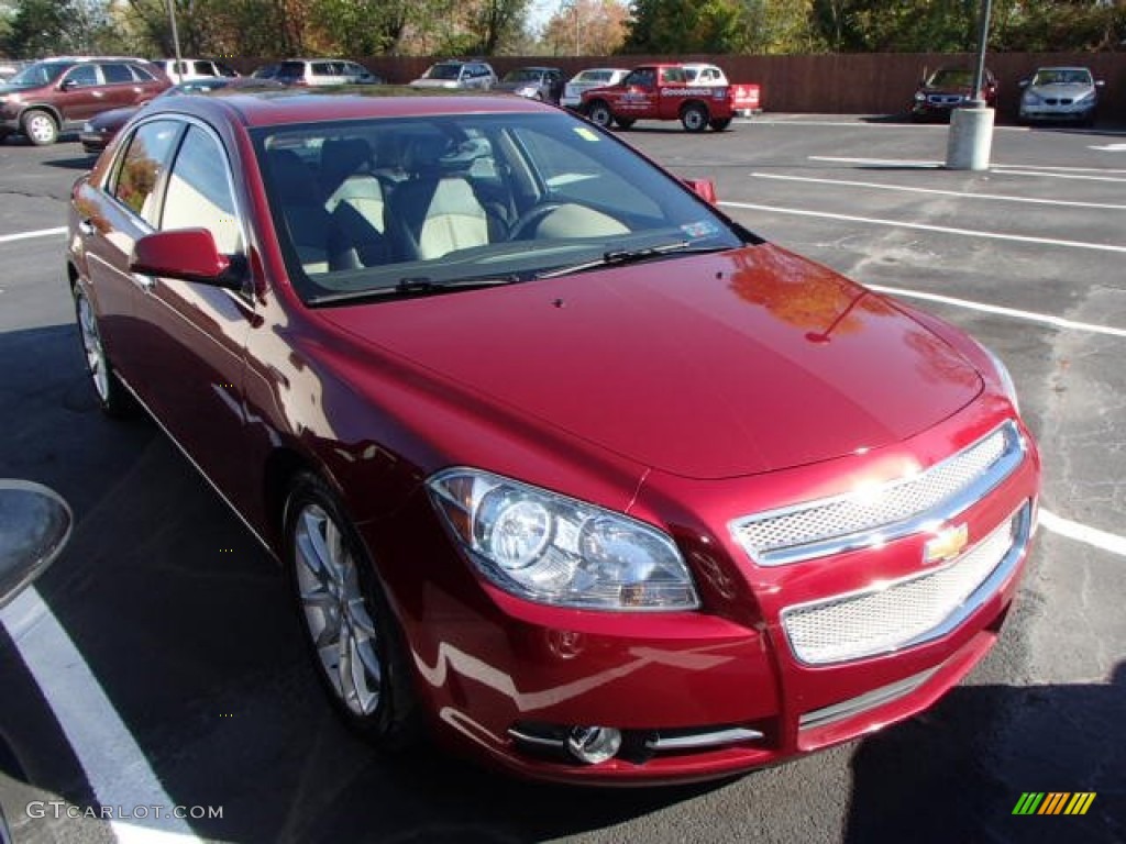 2010 Malibu LTZ Sedan - Red Jewel Tintcoat / Cocoa/Cashmere photo #1