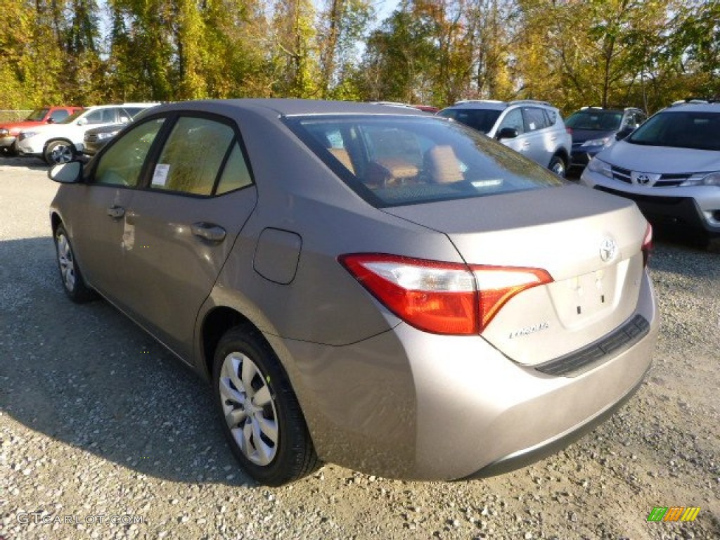 2014 Corolla LE - Brown Sugar Metallic / Amber photo #5