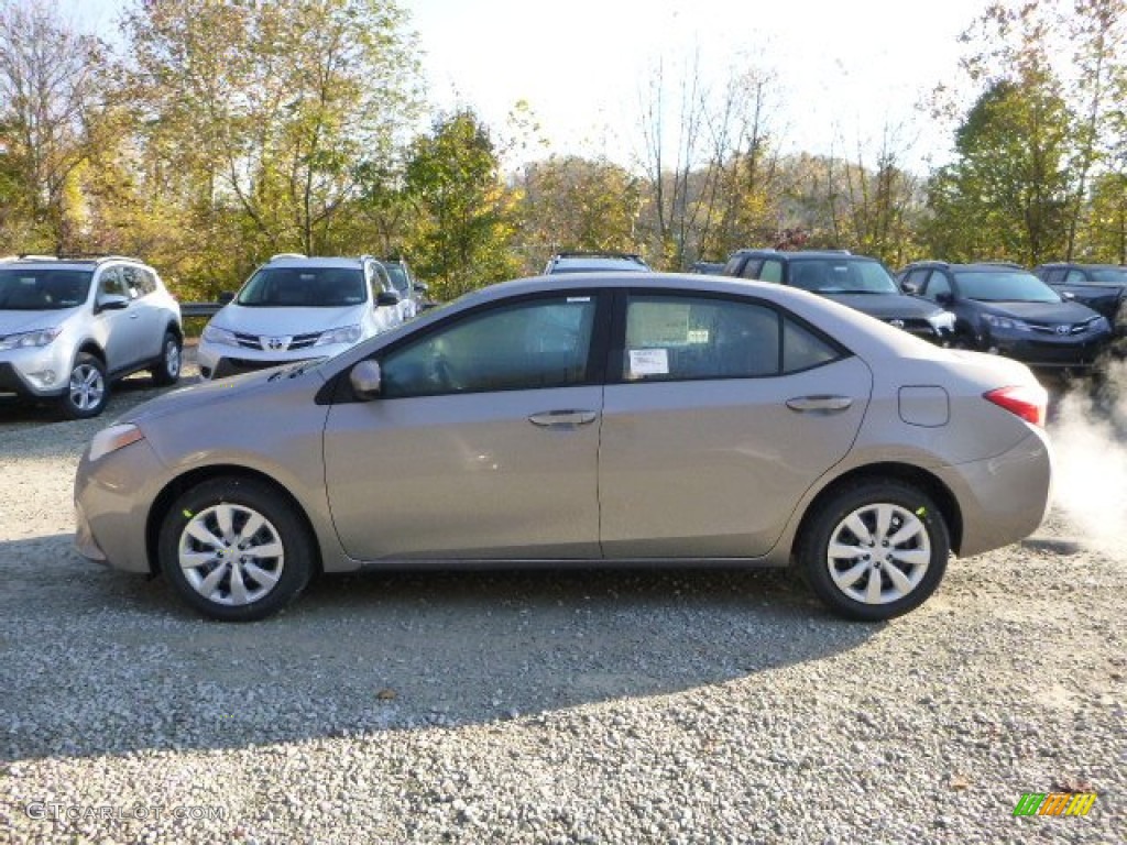 2014 Corolla LE - Brown Sugar Metallic / Amber photo #6